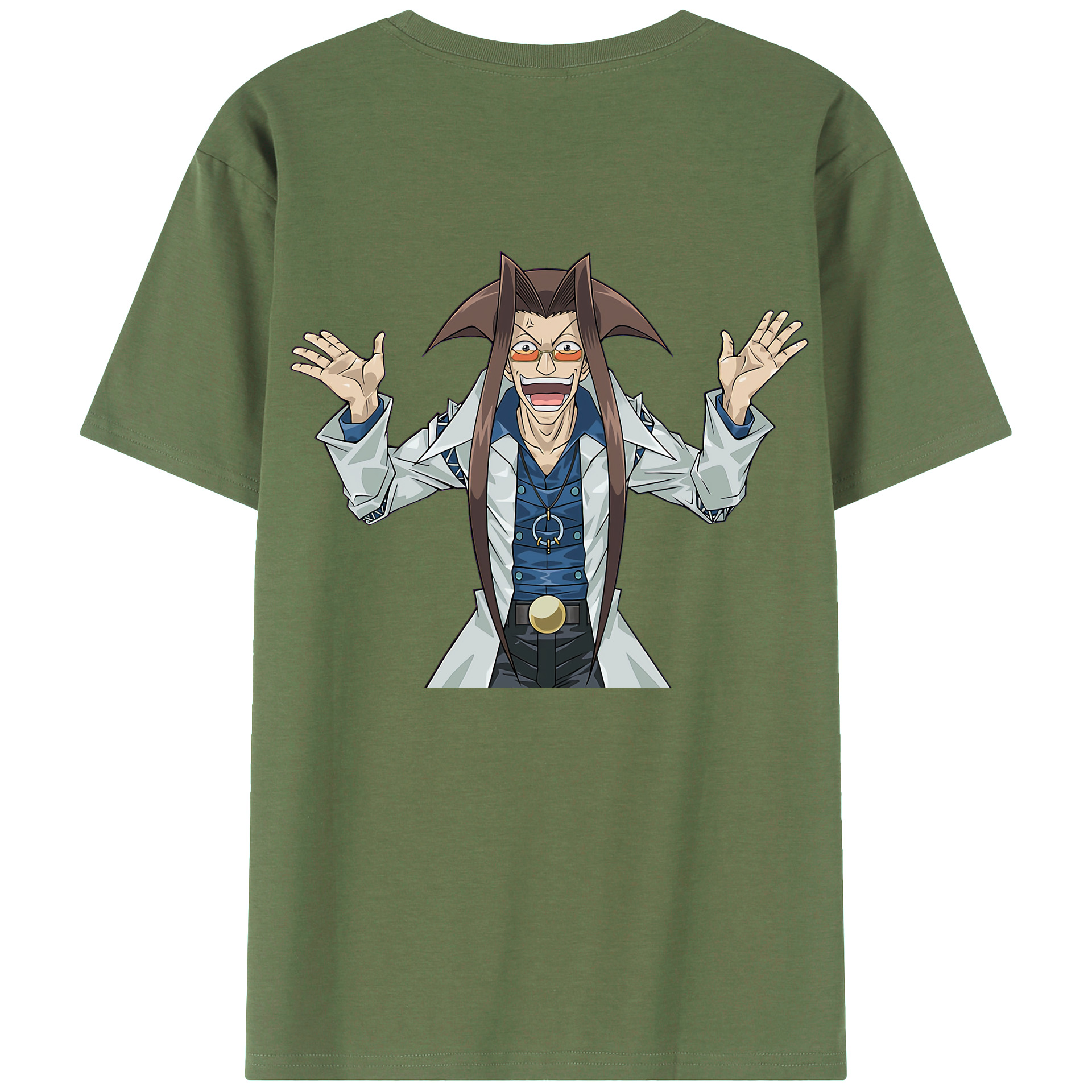 （画像用） 遊☆戯☆王 Yu-Gi-Oh! 綿100％ メンズ半袖Tシャツ（バックプリント） 通気性
